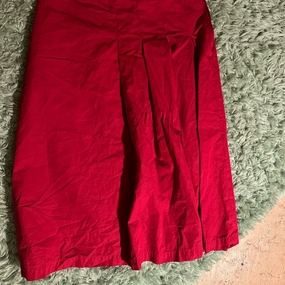 Michael Kors Vibrant Red A-Line Skirt